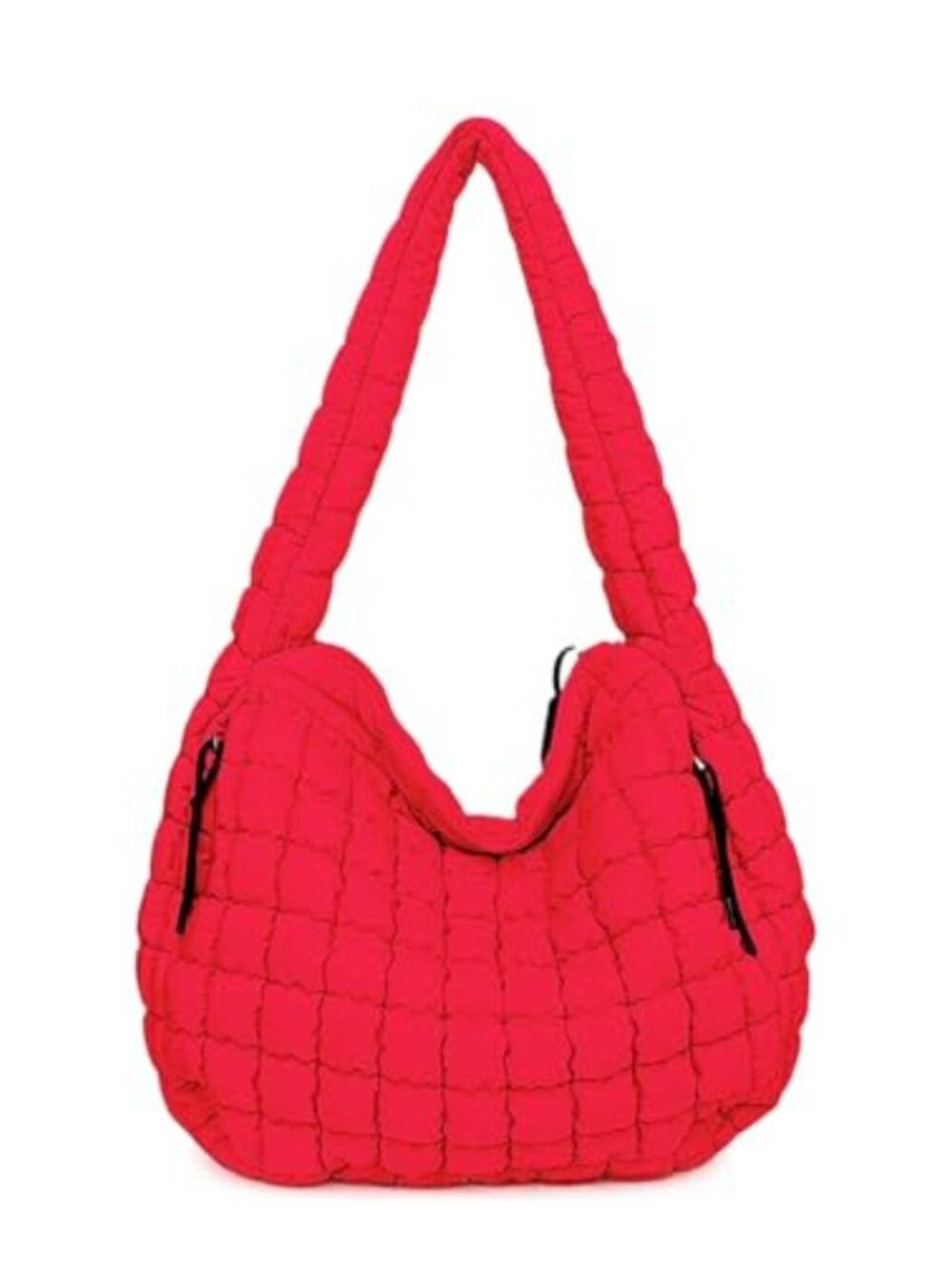 Quilted Puffer Hobo Bag Large Nylon Crossbody Shoulder Tote Lightweight